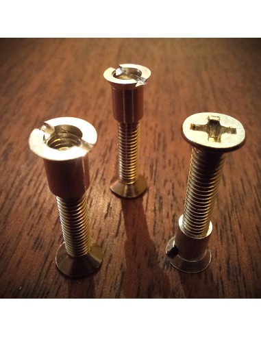 de 3 tornillos+tuercas para carrete de cinta 1/2"