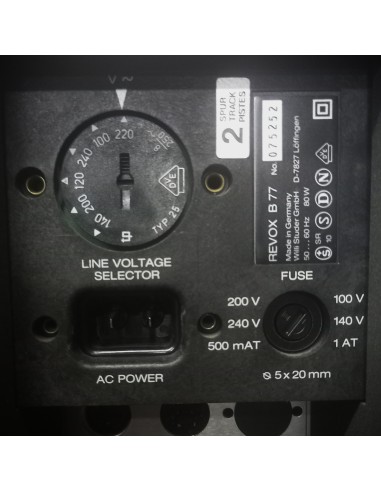 Revox B77 MKI 2 pistas NS075252