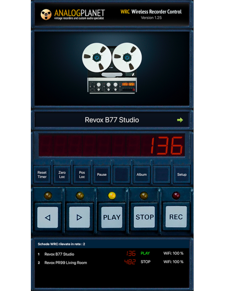 Control remoto inalambrico celular para Revox B77 y PR99