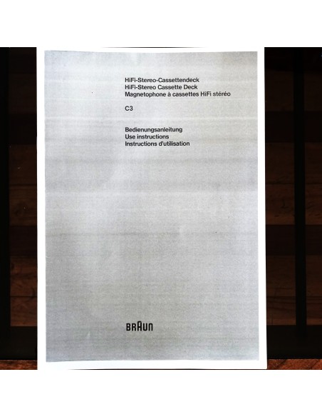 Deck de cassettes Braun Atelier C3,  3 cabezales SN18815