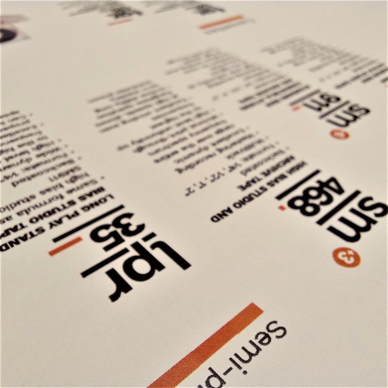 Guía técnica y etiquetas para archivo