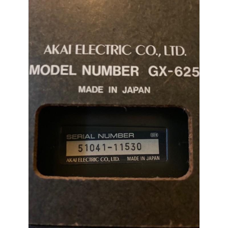 Akai GX 625 versión negra, 4 tracks