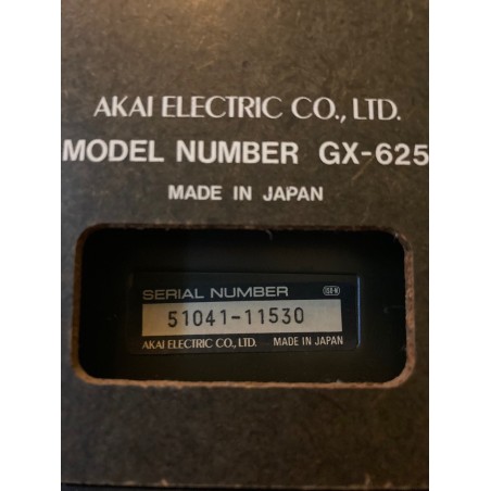 Akai GX 625 versión negra, 4 tracks