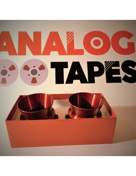 Adaptadores  NAB ¼” tipo Estudio en aluminio rojo RTM  (par)