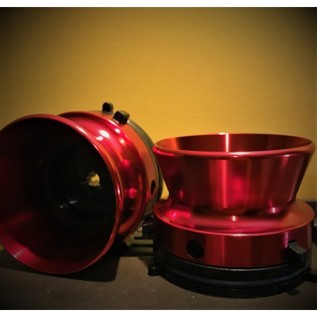 Adaptadores  NAB ¼” tipo Estudio en aluminio rojo RTM  (par)