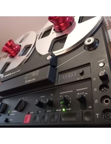 Adaptadores  NAB ¼” tipo Estudio en aluminio rojo RTM  (par)