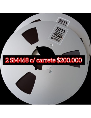 pack 2xSM468 Carrete metal NAB 10,5"x ¼”