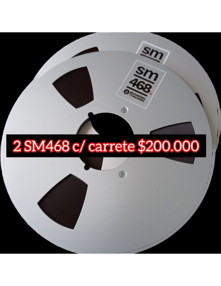 pack 2xSM468 Carrete metal NAB 10,5"x ¼”