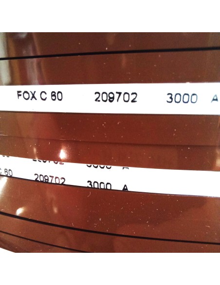 Cinta profesional RTM C60 para duplicación cassettes 60 min. Monobox 30 pancakes 12,5"x 1/8”