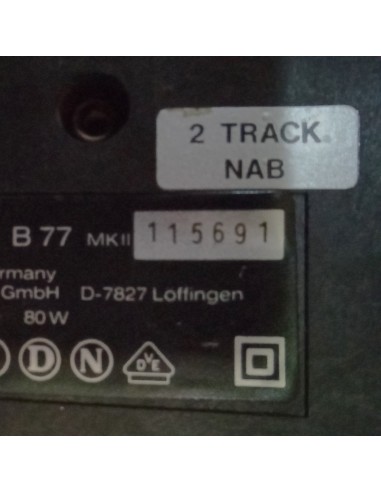 Revox B77 MKII HS (alta velocidad) SN115691