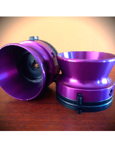 Adaptadores  NAB ¼” tipo Estudio en aluminio púrpura  (par)