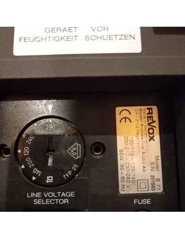 Revox B77 MKII 2 pistas NS172334